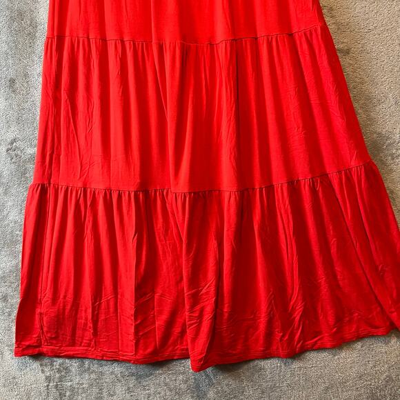 Boden Jersey Maxi Skirt Red Skirt‎ Size 8 - Picture 4 of 6